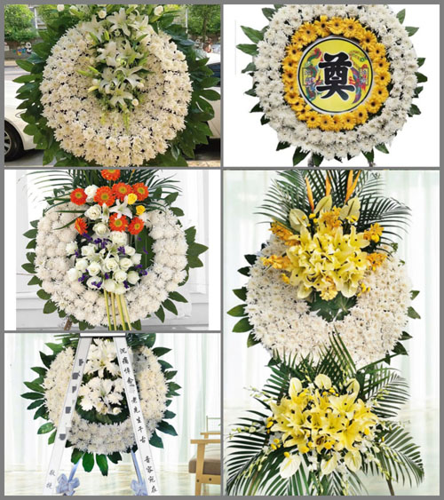 广东佛山市三水区西南街道江根村花圈速递